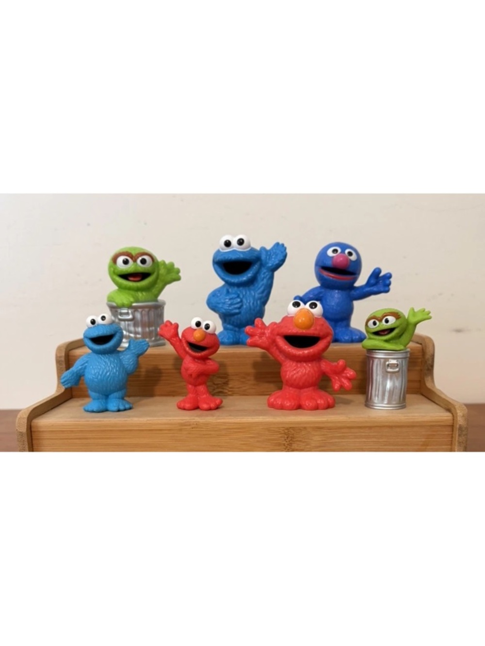 Mixed Lot of 7 Sesame Street Replacement Figures Cake Toppers